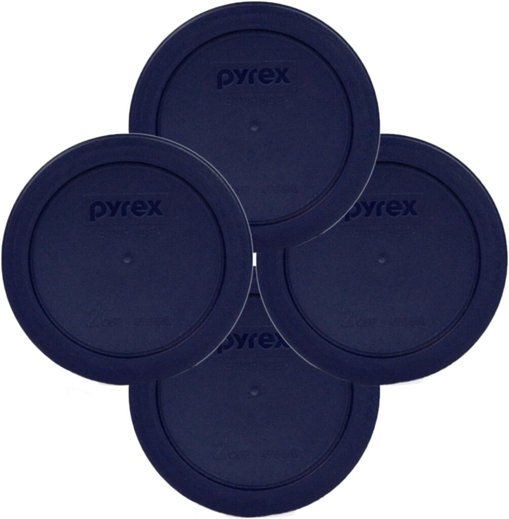 Pyrex Blue 2 Cup Round Storage Cover