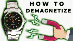 How to demagnetize a watch